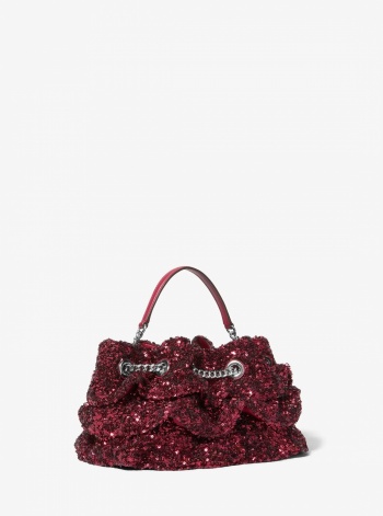 Mina Small Sequin Embellished Convertible Pochette