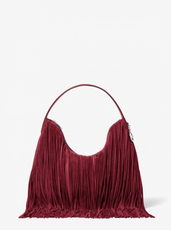 Nayla Medium Fringed Hobo Shoulder Bag