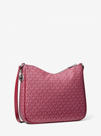 Nayla Medium Signature Logo Messenger Bag