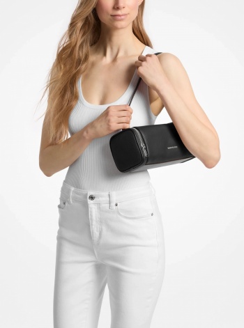 Jet Set Travel Small Pebbled Leather Convertible Crossbody Bag