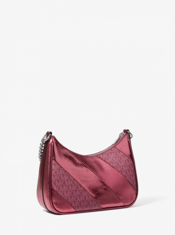 Jet Set Travel Metallic and Signature Logo Convertible Pochette