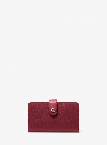 Jet Set Travel Medium Pebbled Leather Wallet