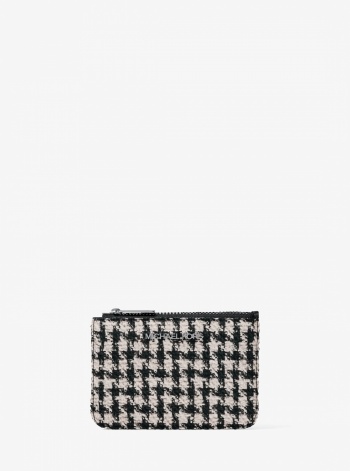 Jet Set Travel Houndstooth Woven Card Case