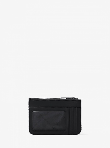 Jet Set Travel Houndstooth Woven Card Case