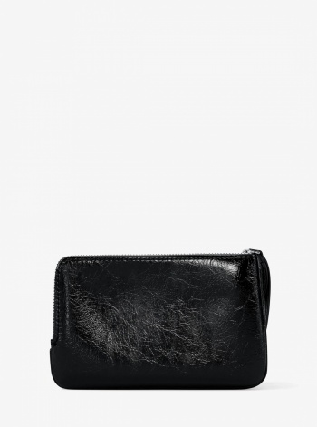 Jet Set Travel Small Crackled Wristlet