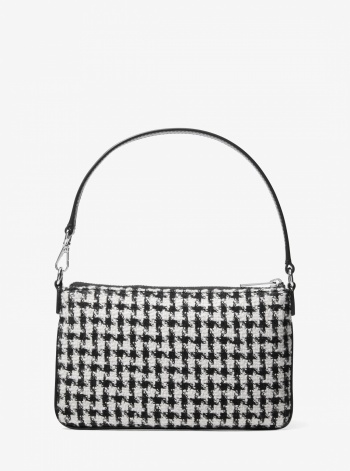 Jet Set Travel Woven Houndstooth Convertible Wristlet