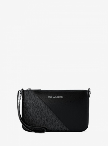 Jet Set Travel Small Signature Logo and Smooth Wristlet
