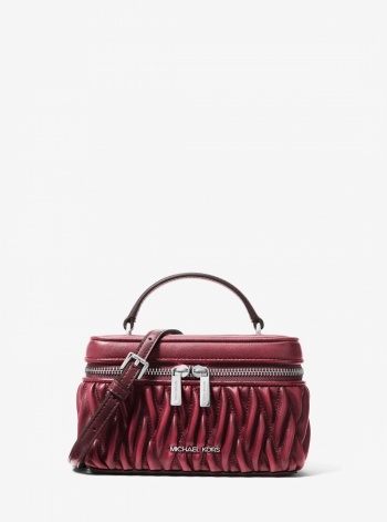 Vivi Small Matelassé Burnished Vanity Crossbody Bag