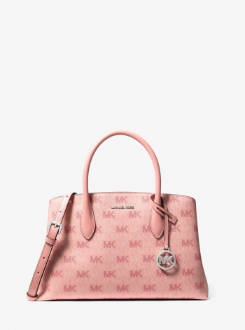 Maya Medium Signature Logo Satchel