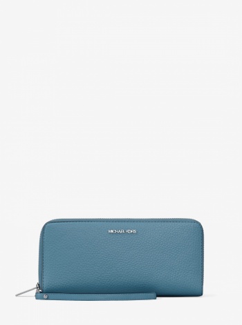 Large Pebbled Leather Continental Wallet
