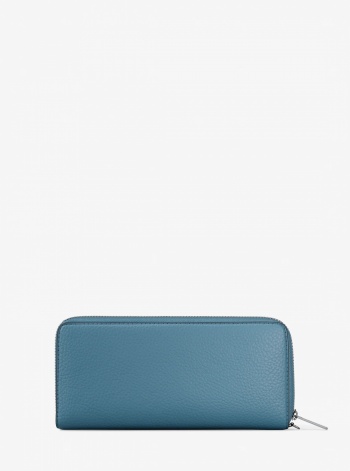 Large Pebbled Leather Continental Wallet