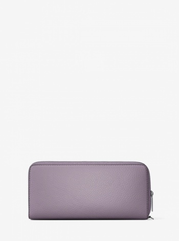 Large Pebbled Leather Continental Wallet