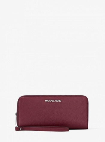 Large Pebbled Leather Continental Wallet