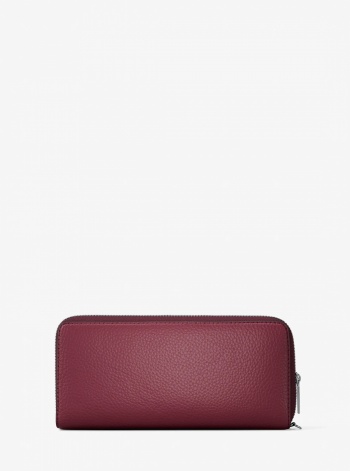 Large Pebbled Leather Continental Wallet