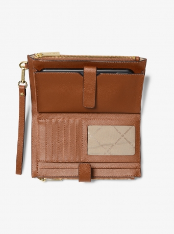 MICHAEL Michael Kors Jet Set Large Leather Smartphone Wristlet