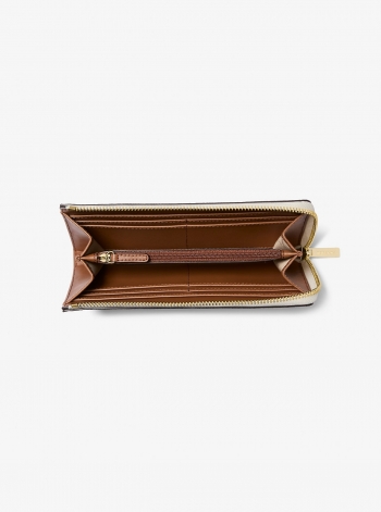 MICHAEL Michael Kors Jet Set Travel Large Logo Quarter-Zip Wallet