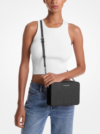 Michael Kors Jet Set Large Saffiano Leather Crossbody Bag