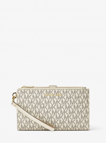 Jet Set Travel Large Signature Logo Wristlet