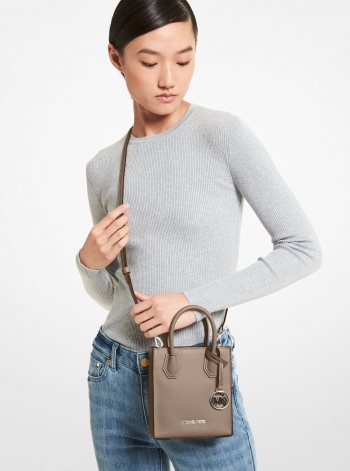MICHAEL Michael Kors Mercer Extra-Small Pebbled Leather Crossbody Bag