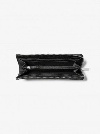MICHAEL Michael Kors Jet Set Travel Large Saffiano Leather Quarter-Zip Wallet