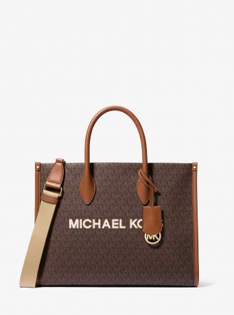 MICHAEL Michael Kors Mirella Medium Signature Logo Tote Bag