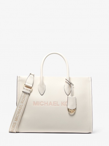 MICHAEL Michael Kors Mirella Medium Pebbled Leather Tote Bag