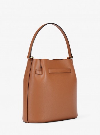 Carson Medium Pebbled Leather Convertible Bucket Crossbody Bag