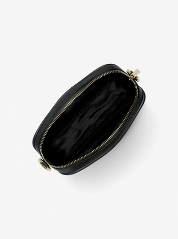 Jet Set Small Pebbled Leather Camera Crossbody Bag