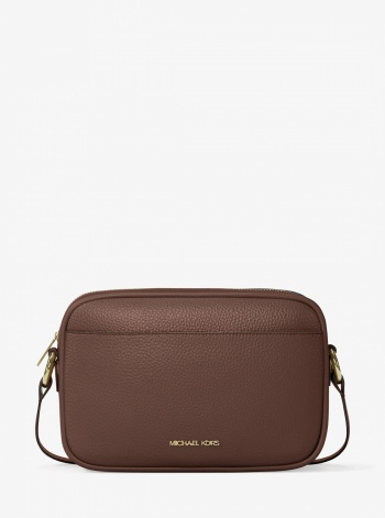 Jet Set Large Pebbled Leather Camera Crossbody Bag