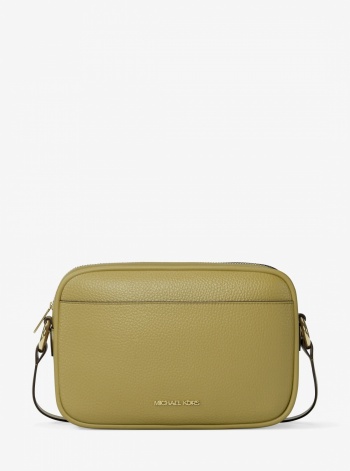 Jet Set Large Pebbled Leather Camera Crossbody Bag