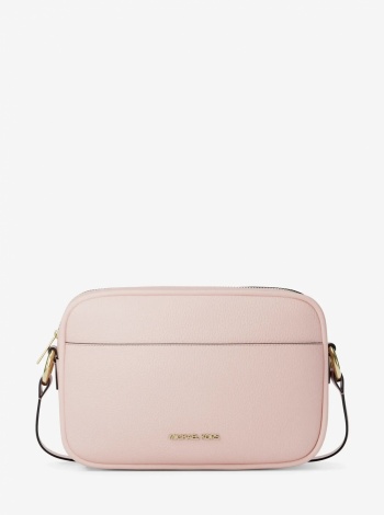 Jet Set Large Pebbled Leather Camera Crossbody Bag