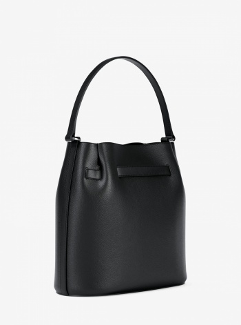 Carson Medium Pebbled Leather Convertible Bucket Crossbody Bag