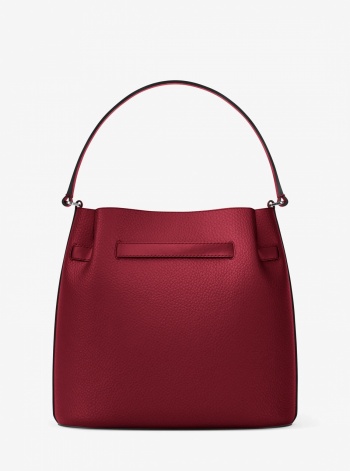 Carson Medium Pebbled Leather Convertible Bucket Crossbody Bag