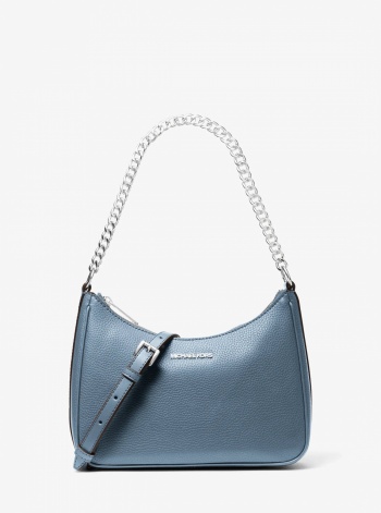 Jet Set Large Pebbled Leather Convertible Crossbody Bag
