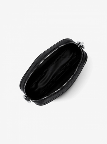 Jet Set Large Pebbled Leather Camera Crossbody Bag