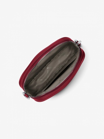 Jet Set Large Pebbled Leather Camera Crossbody Bag