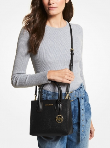 MICHAEL Michael Kors Mercer Medium Pebbled Leather Crossbody Bag