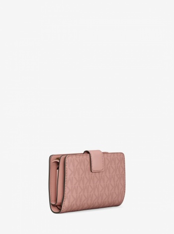 Jet Set Medium Signature Logo Bi-Fold Wallet
