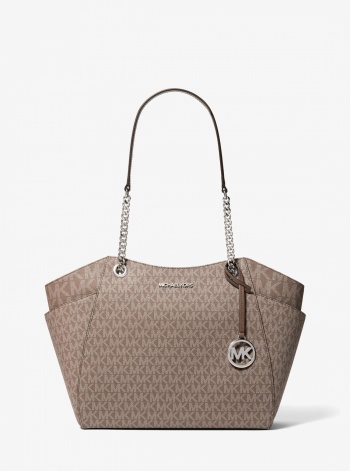 Jet Set Large Signature Logo Shoulder Bag
