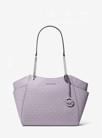 Jet Set Large Signature Logo Shoulder Bag