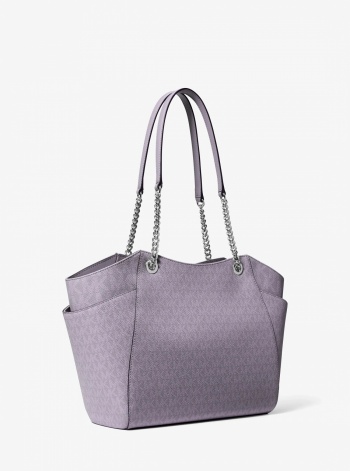 Jet Set Large Signature Logo Shoulder Bag