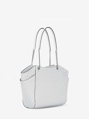Jet Set Large Signature Logo Shoulder Bag