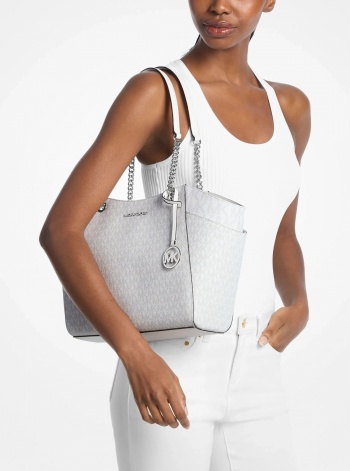 Jet Set Large Signature Logo Shoulder Bag