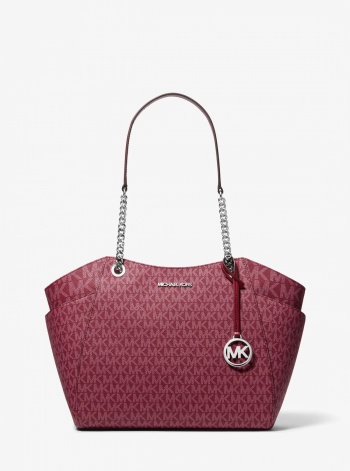 Jet Set Large Signature Logo Shoulder Bag