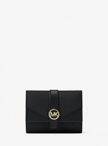 Greenwich Medium Saffiano Leather Trifold Wallet