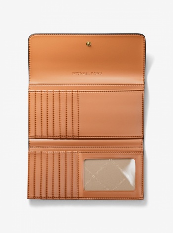 Jet Set Large Signature Logo Tri-Fold Wallet