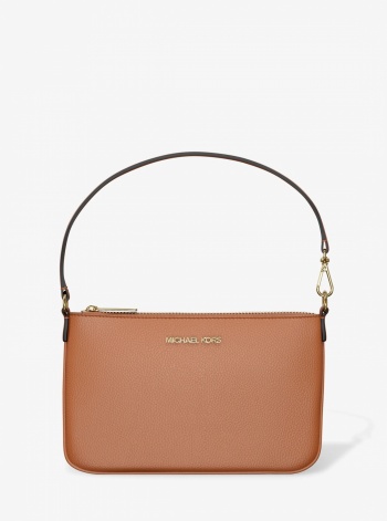 Jet Set Small Pebbled Leather Convertible Wristlet