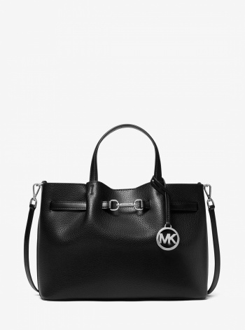 Carson Medium Pebbled Leather Satchel