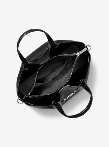 Carson Medium Pebbled Leather Satchel