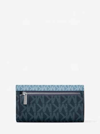 Jet Set Travel Signature Logo Tri-Fold Wallet